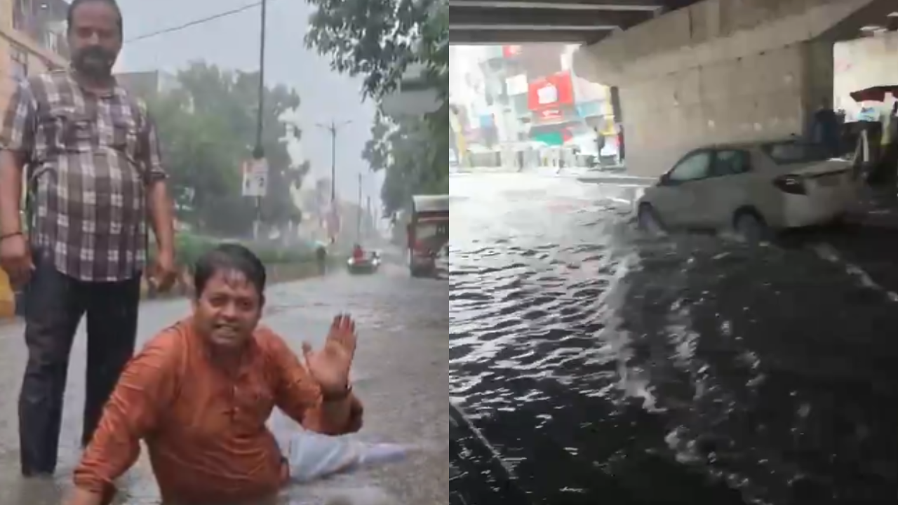 Delhi-NCR Hit by Heavy Rain, Waterlogging Reported