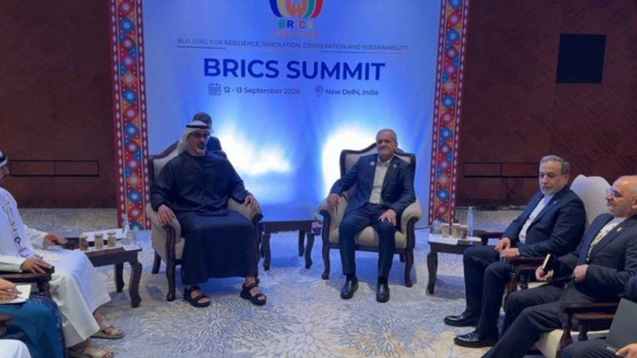 UAE Crown Prince Meets Iran President at BRICS