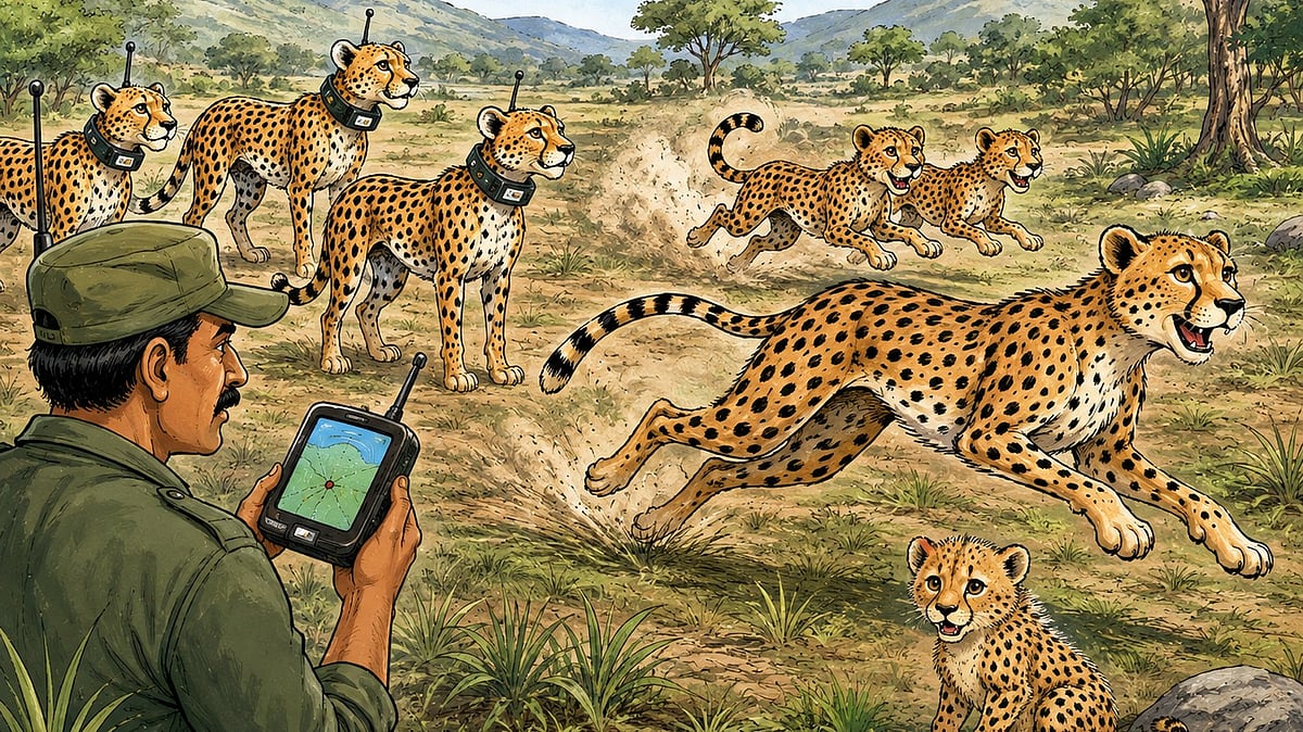 Kuno National Park Frees 3rd-Gen Cheetahs Without Radio Collars