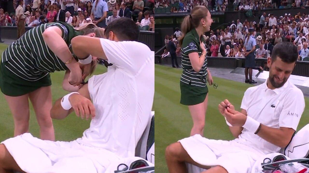 Djokovic Reunites with Wimbledon Ball Girl