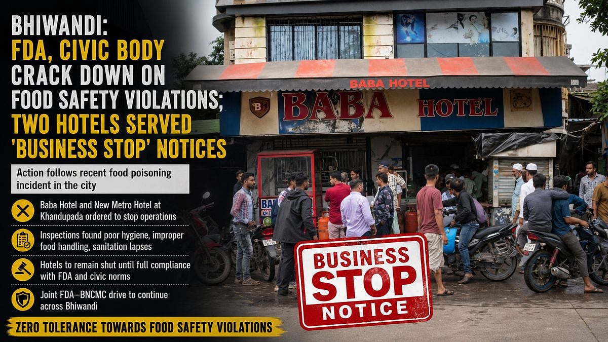 Bhiwandi Hotels Shut Over Food Safety Violations