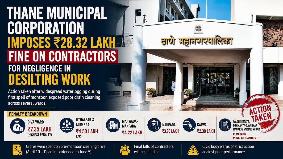 TMC Fines Contractors ₹28.32 Lakh For Negligence