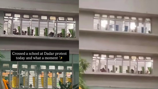 Mumbai Students Cheer CJP Protesters
