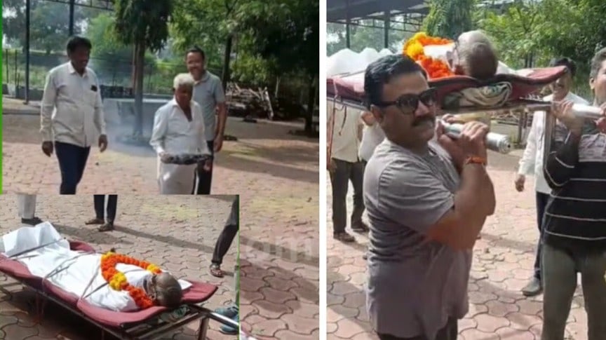 Villagers Hold 'Living Funeral' For Rain In Indore