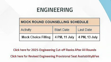 COMEDK UGET 2026 Counselling Choice Filling Begins