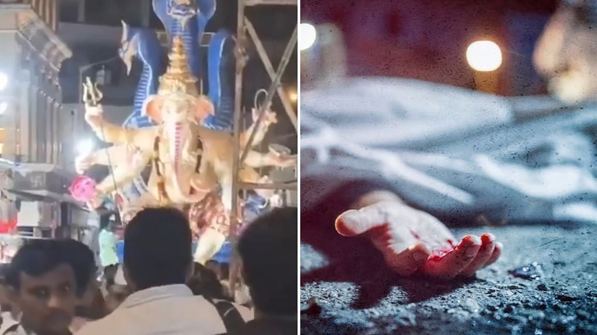 Bhuleshwar Ganpati Idol Collapse Kills Mandal President Sanket Nevshe