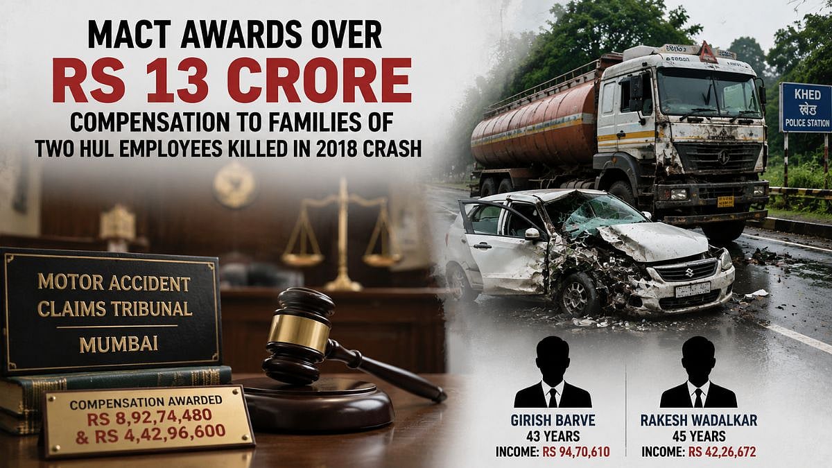 Mumbai MACT Awards ₹13.35 Crore To Families Of 2 HUL Employees
