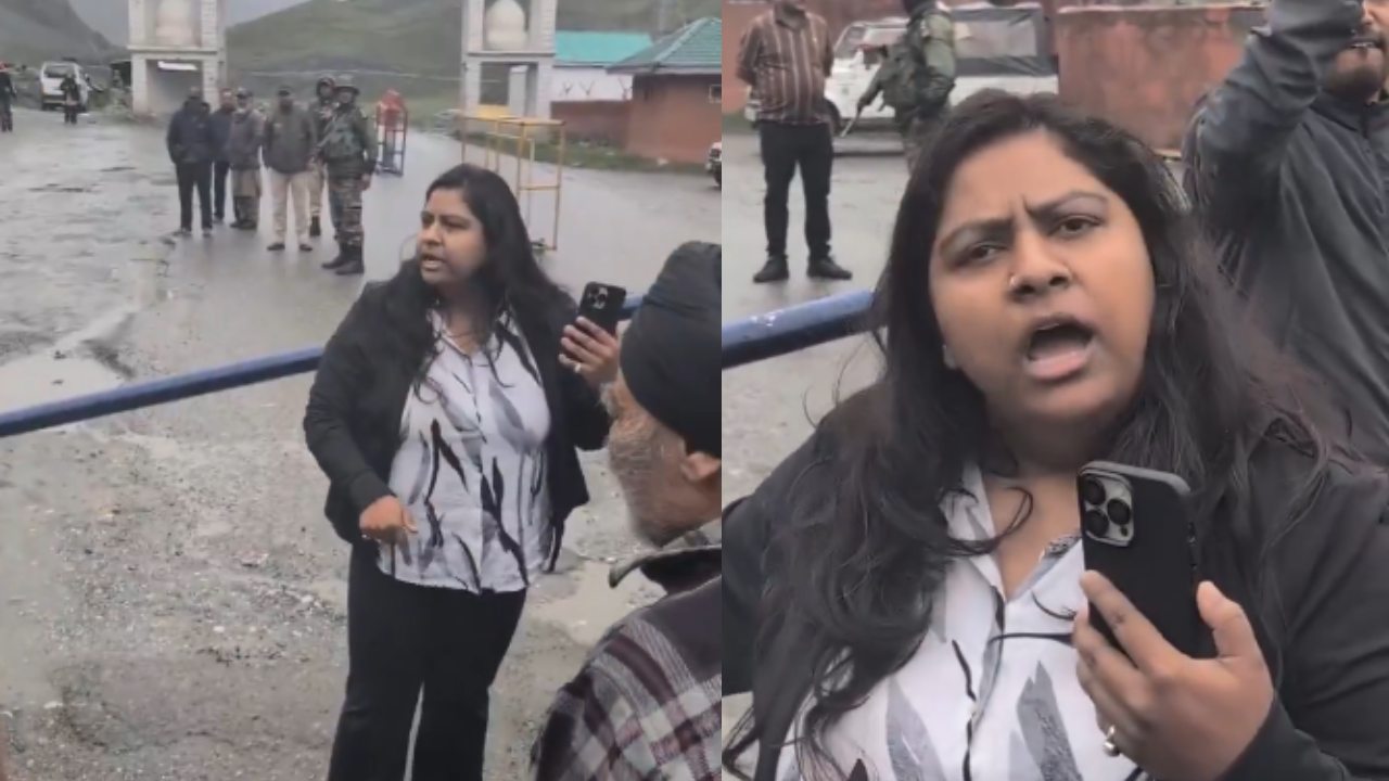 Tourist Confronts Security at Kargil Checkpoint