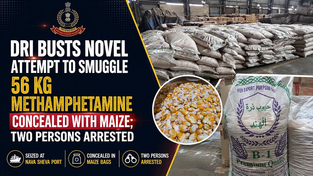 DRI Seizes 56 Kg Methamphetamine At Nava Sheva Port