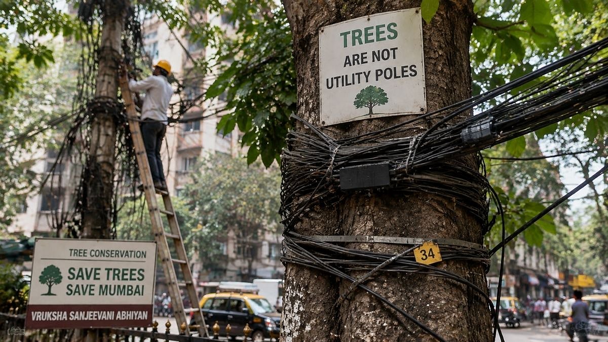 BJP Corporator Targets Telecom Firms Over Tree Cables