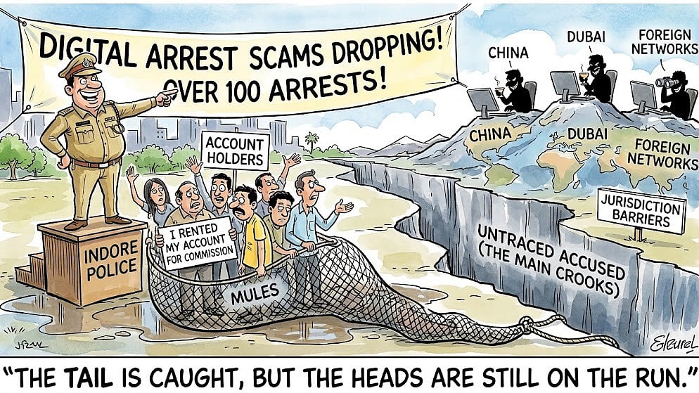 Digital Arrest Scams Drop In Indore