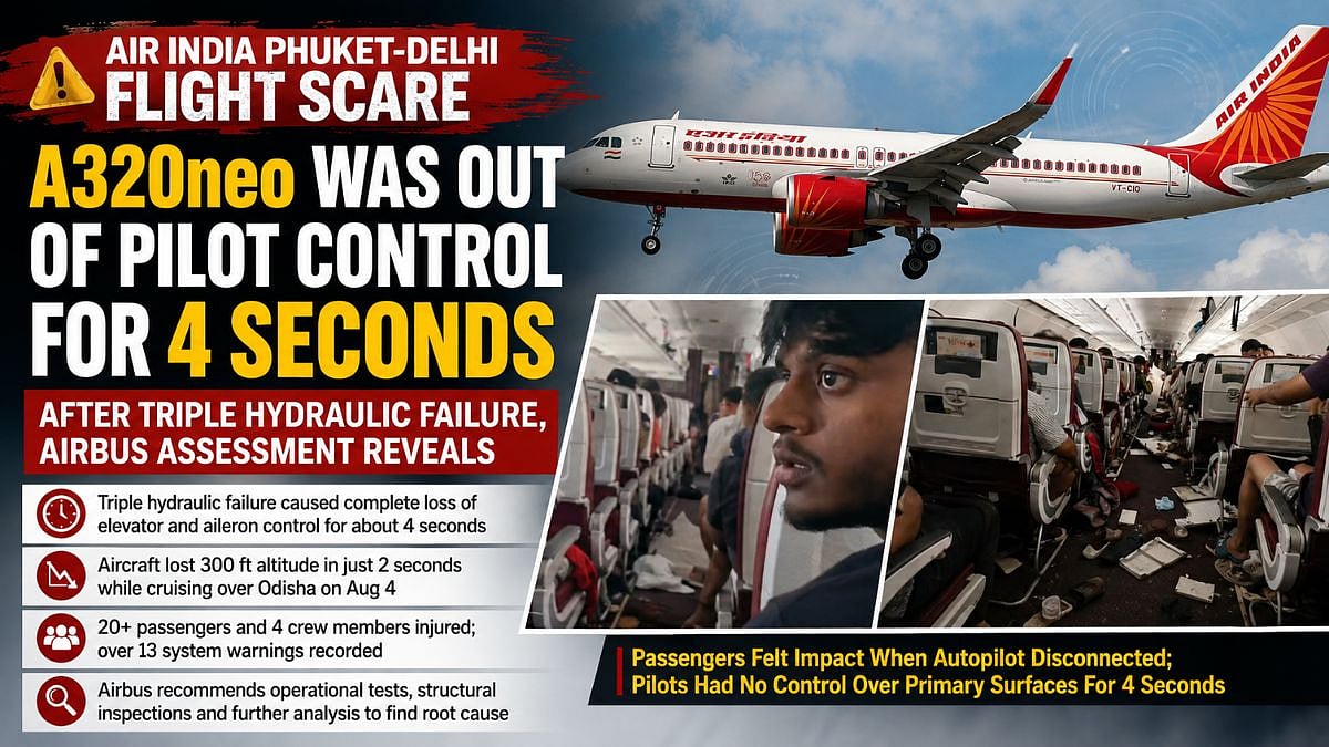 Air India Flight Loses Control For 4 Seconds After Hydraulic Failure