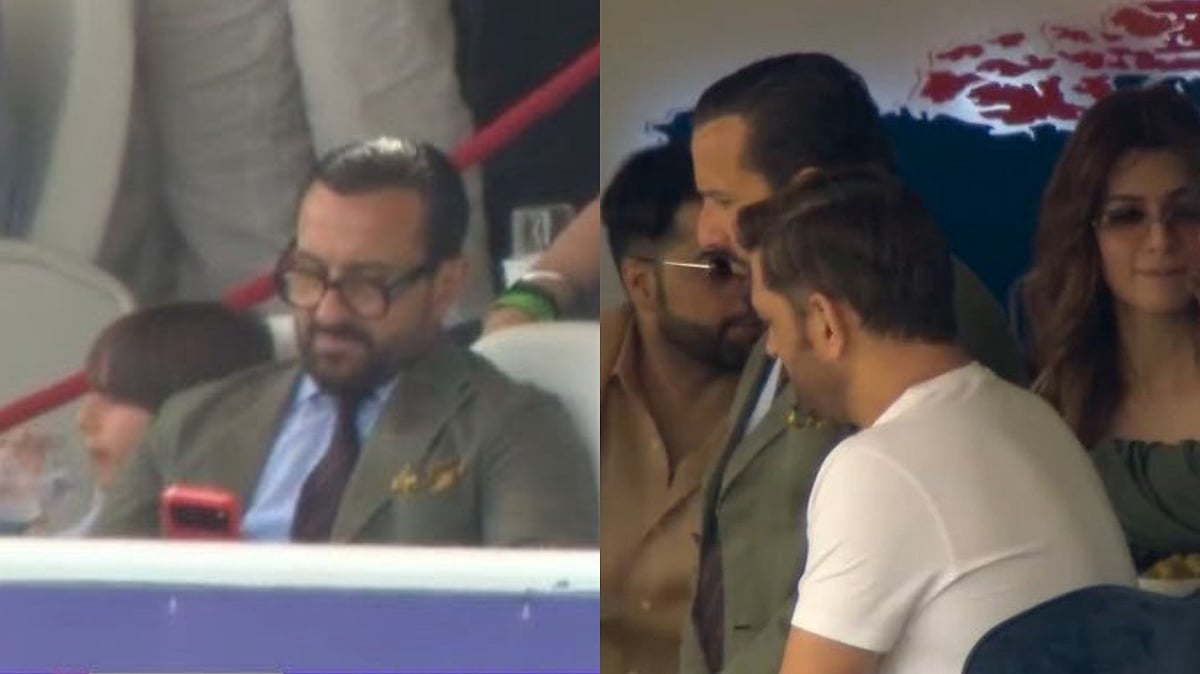 Saif Ali Khan Spotted With MS Dhoni At Lord's