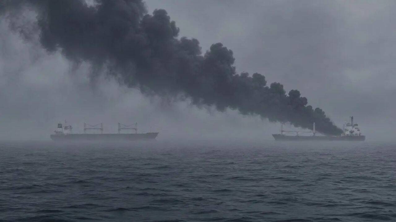 Russia Hits Ukraine Cargo Ship Near Odesa
