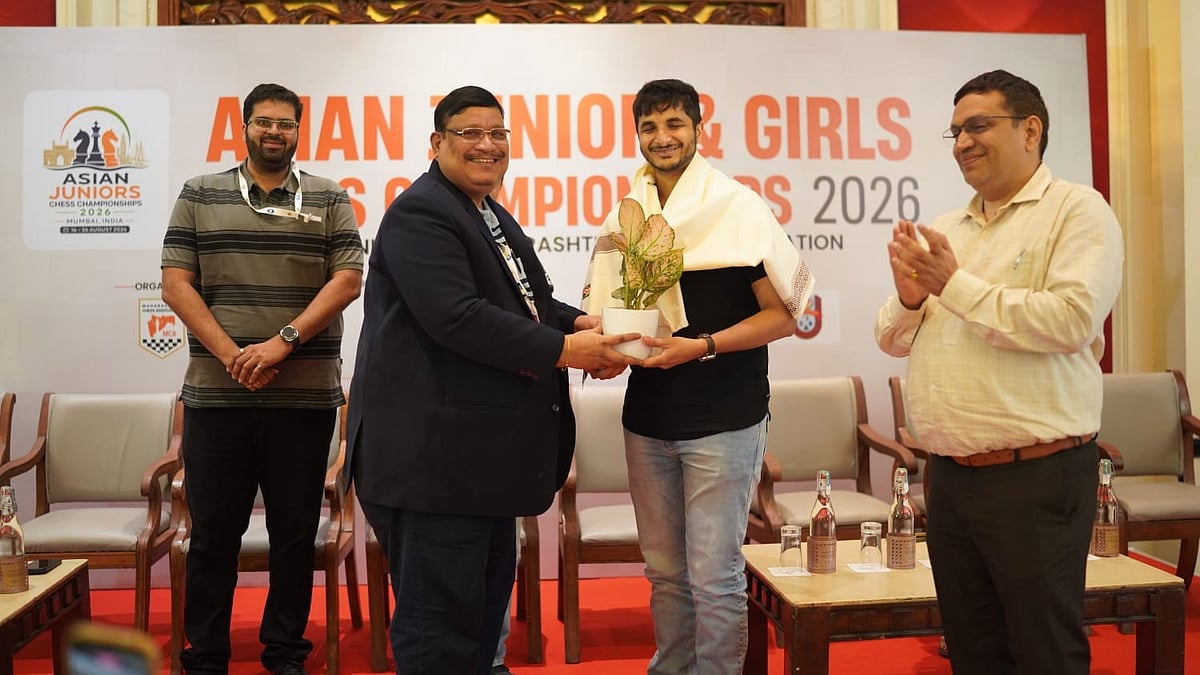 Vidit Gujrathi Honoured At Asian Junior Chess