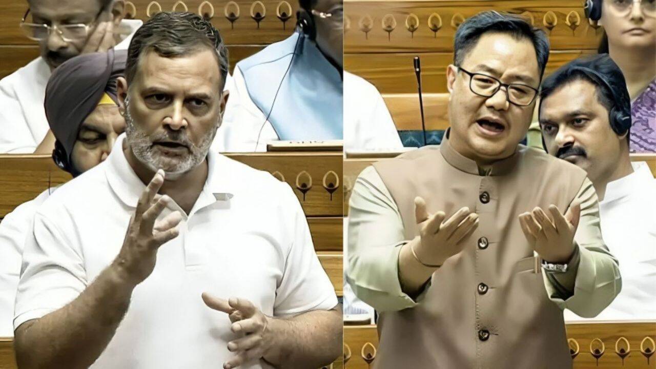 Rijiju Meets Rahul to End Parliament Deadlock