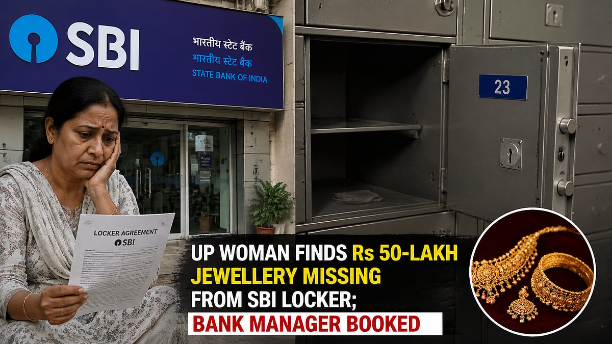 Kanpur Woman Alleges ₹50 Lakh Jewellery Missing From SBI Locker