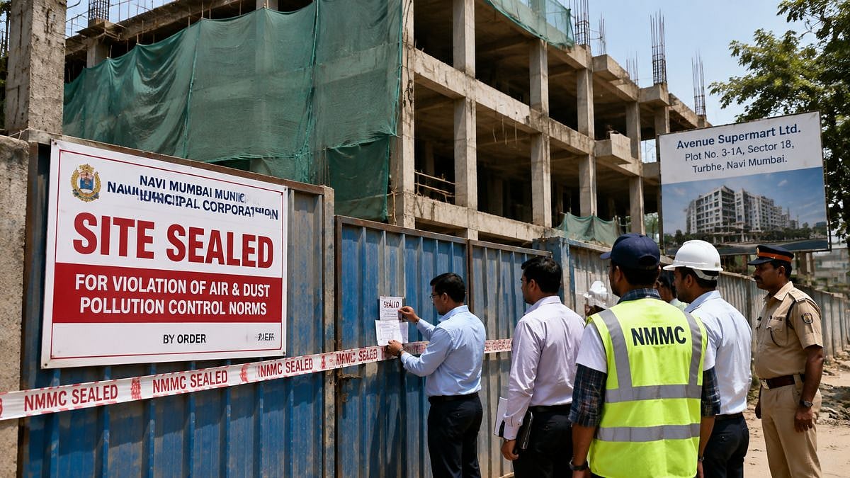 NMMC Seals Turbhe Site Over Air Pollution