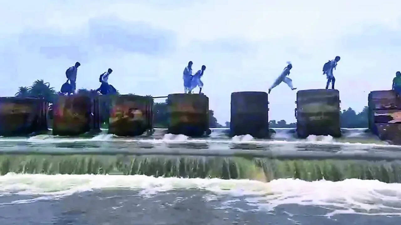 MP Kids Risk Lives Crossing River to Reach School