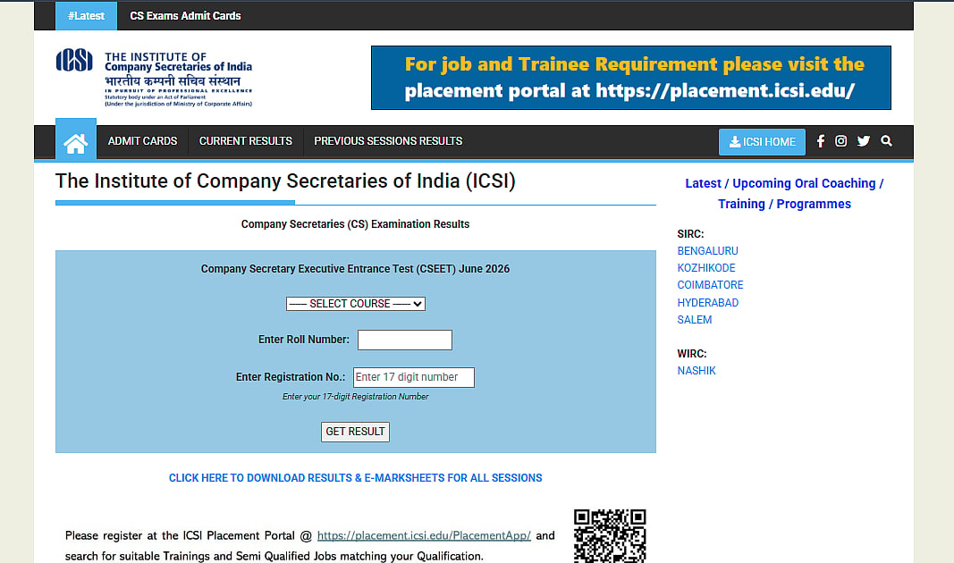 ICSI CSEET June 2026 Results Released