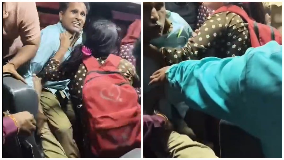 Fight Breaks Out Inside MSRTC Bus In Pune's Bhosari