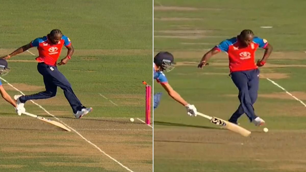 Jofra Archer Runs Out Axar Patel With Football Kick