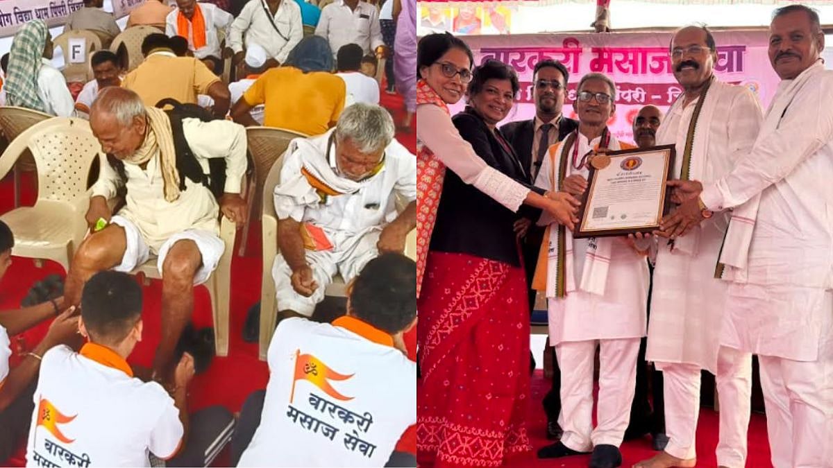 Yog Vidya Dham Sets Record For Foot Massages To Warkaris