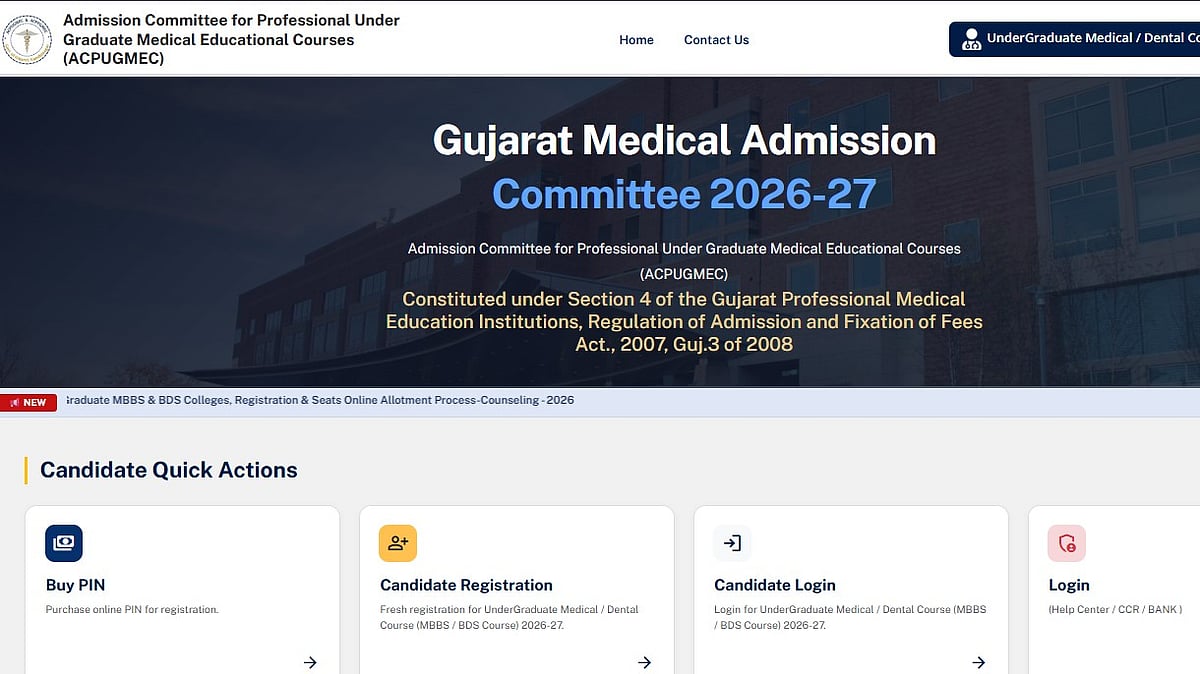 Gujarat NEET UG Counselling 2026 Registration Starts