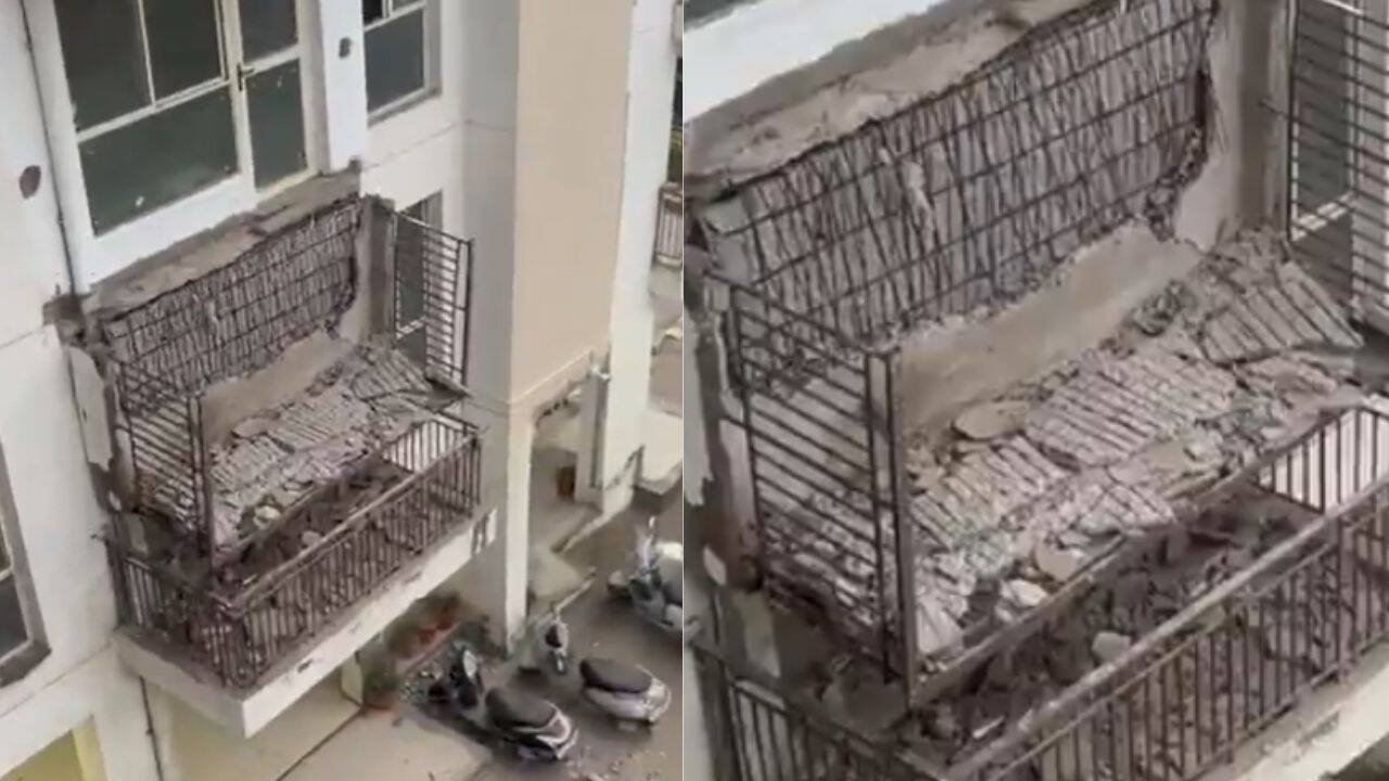 Gurgaon Balcony Collapses Amid Heavy Rain