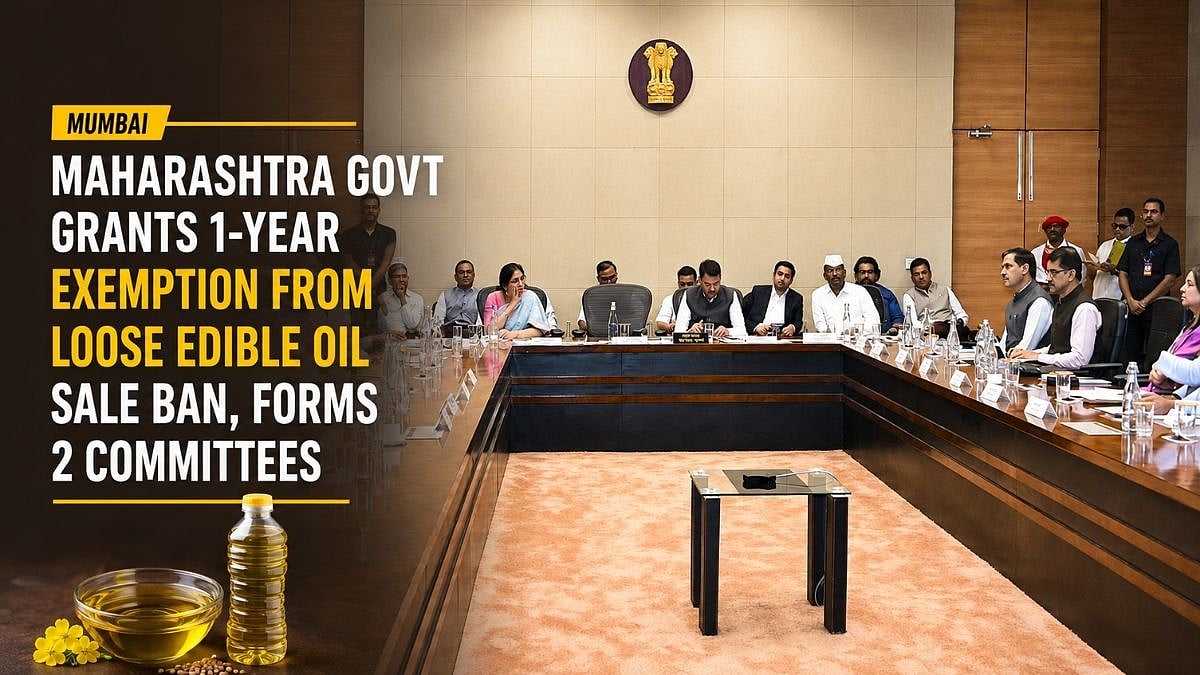 Maharashtra Grants 1-Year Exemption on Loose Edible Oil Ban