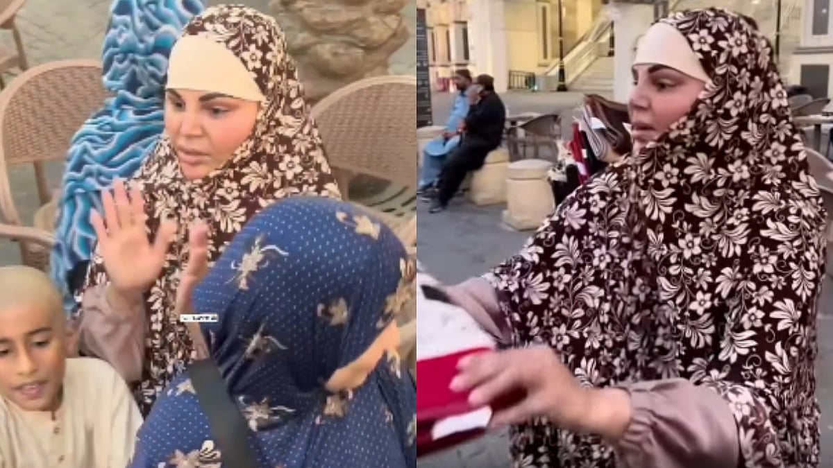 Rakhi Sawant Mobbed in Mecca