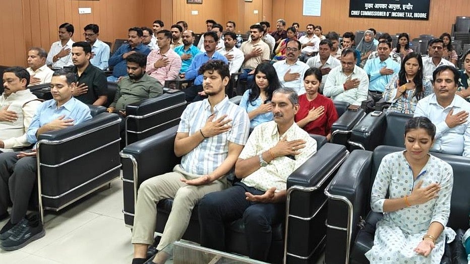 Income Tax Staff Find Stress Relief Through Meditation