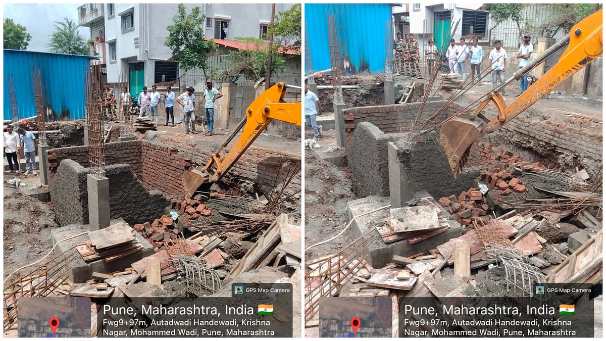 PMC Demolishes 200 sq ft Illegal Structure in Mohammadwadi
