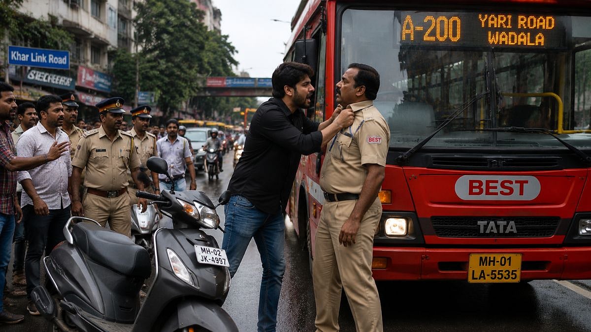 Scooterist Arrested for Assaulting BEST Bus Driver on Khar Link Road