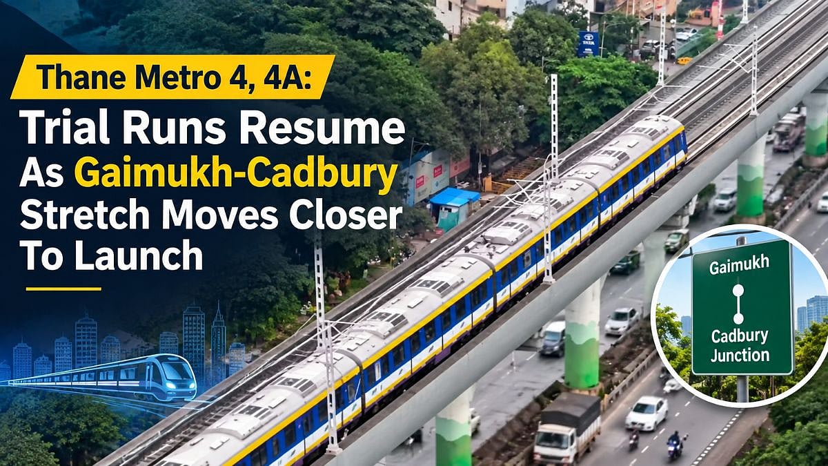 Thane Metro 4, 4A Trial Runs Resume