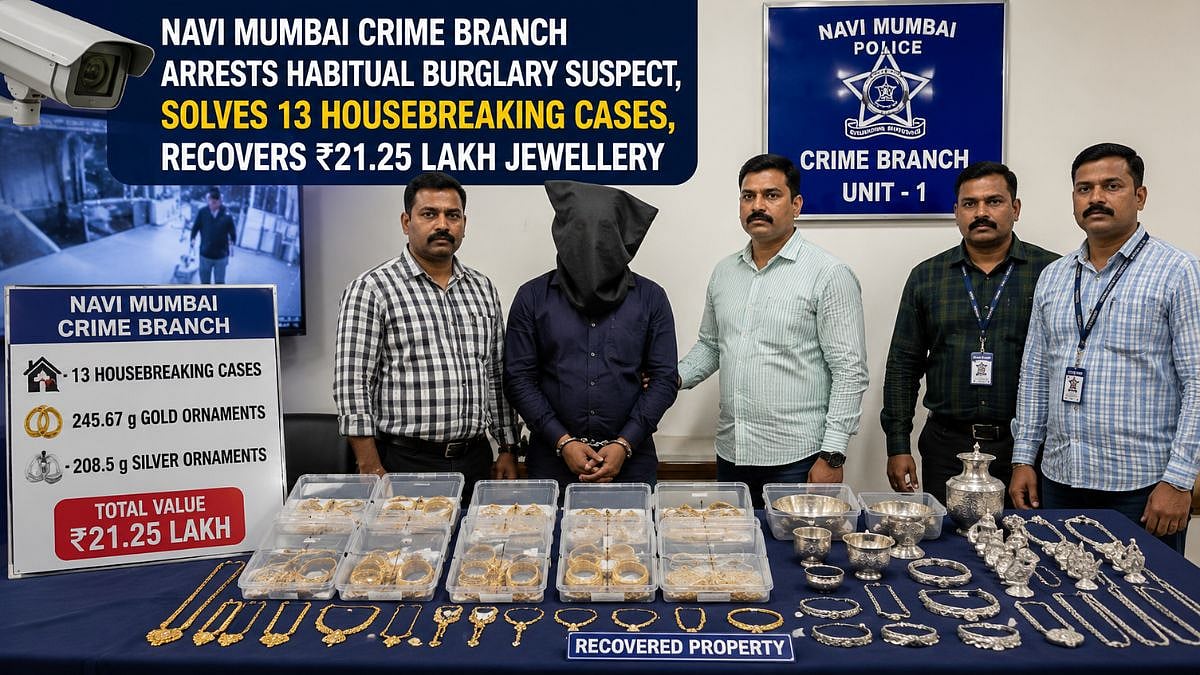 Navi Mumbai Crime Branch Arrests Habitual Burglar