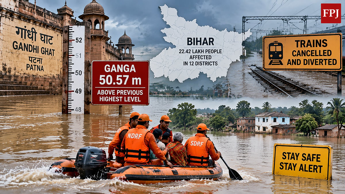 Bihar Floods: Ganga Reaches Record Level, 22 Lakh Affected
