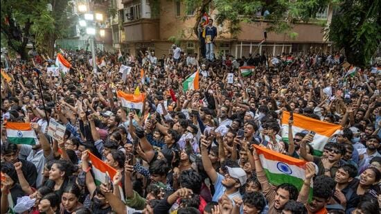 5,000 Protestors Gather at Shivaji Park