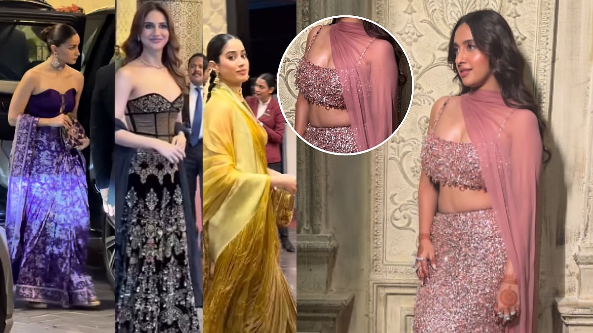 Akansha Ranjan Kapoor Stuns In Pink Lehenga At Cocktail Party