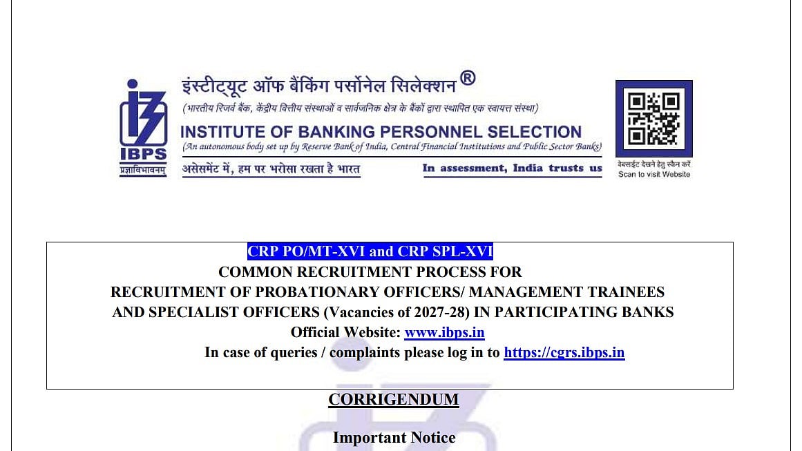 IBPS Extends PO, SO Recruitment Deadline to July 26