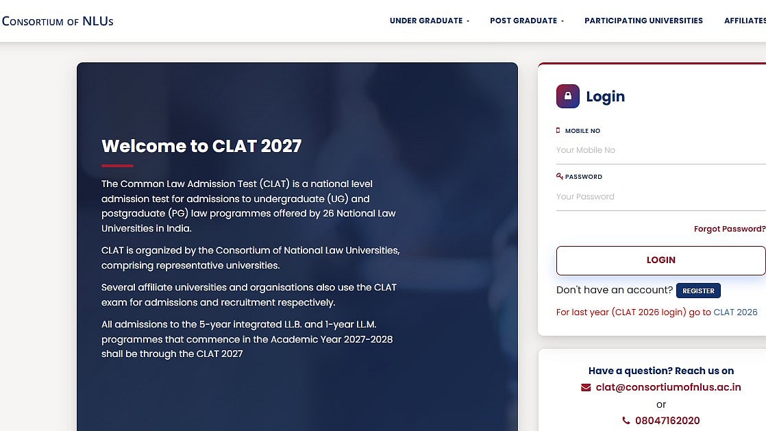 CLAT 2027 Registration Starts Today