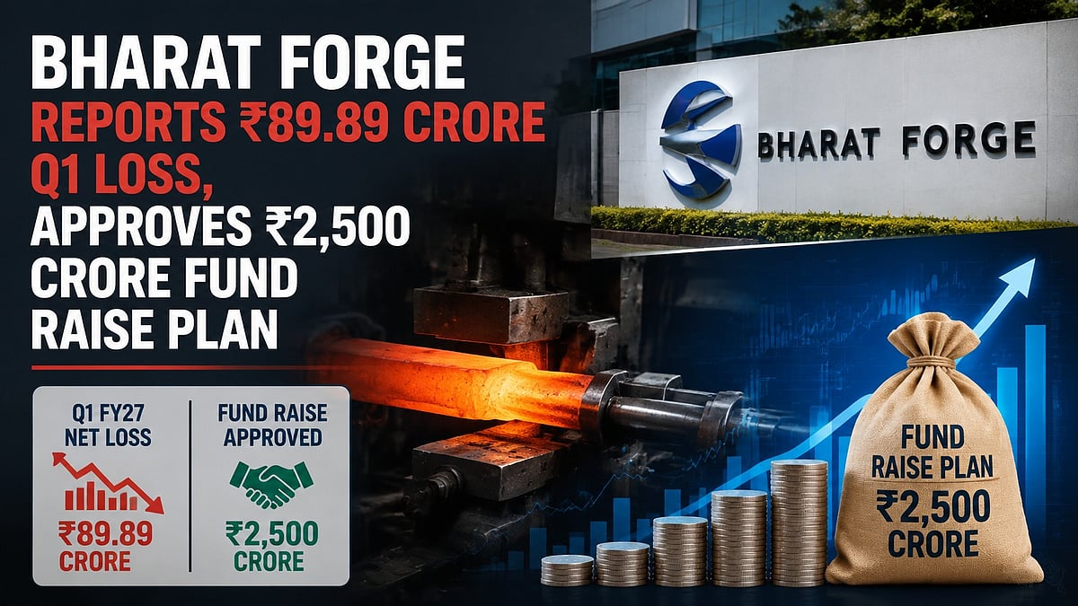 Bharat Forge Reports ₹89.89 Crore Q1 Loss