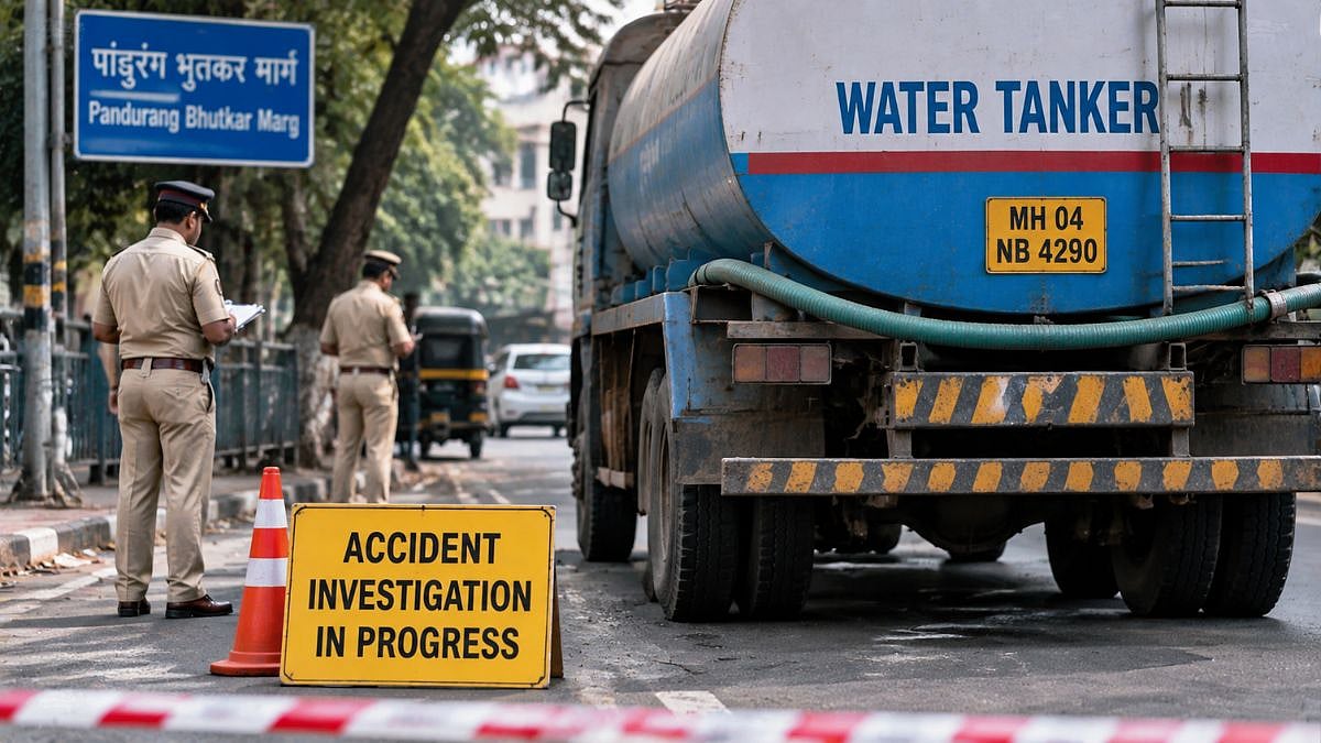 Woman, 62, Killed by Water Tanker on Pandurang Bhutkar Marg