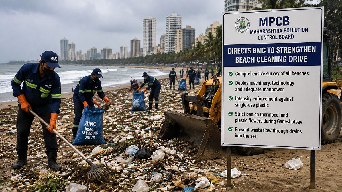 MPCB Orders BMC To Boost Beach Cleaning In Mumbai