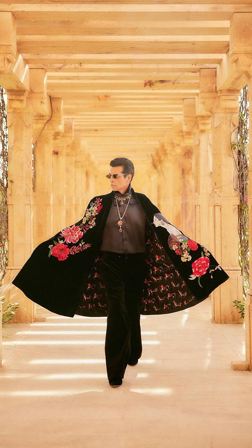 Karan Johar Wears Dramatic Floral Jacket For The Traitors 2