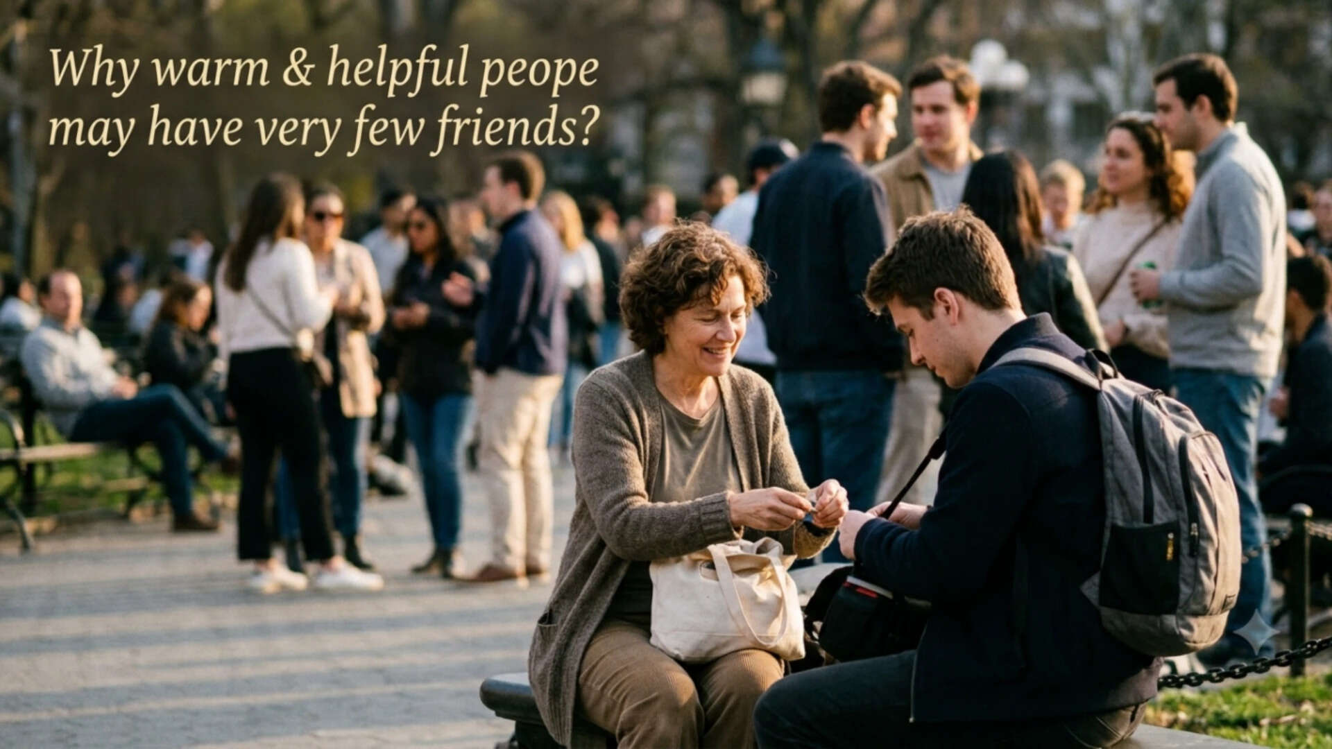 Helpful People May Have Fewer Friends