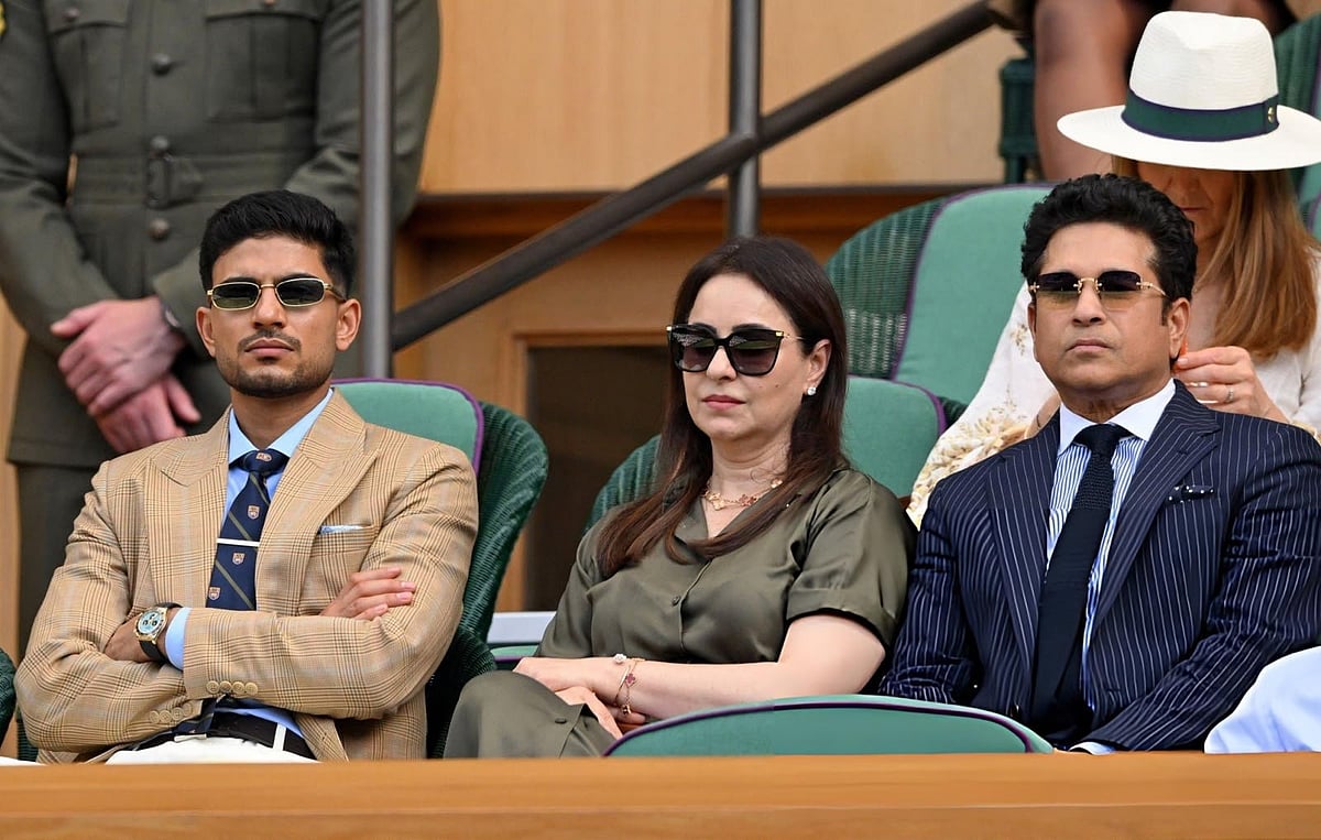 Shubman Gill Spotted With Tendulkars At Wimbledon