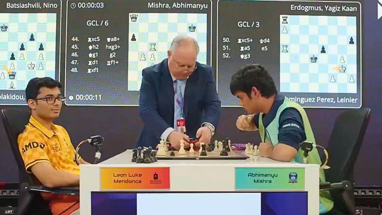 Abhimanyu Mishra Loses Due to Illegal Move
