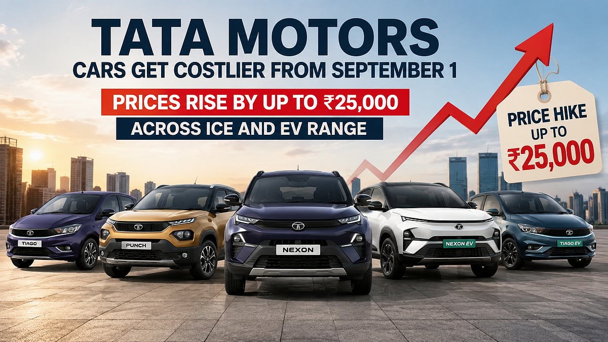 Tata Motors Hikes Car Prices Up To ₹25,000