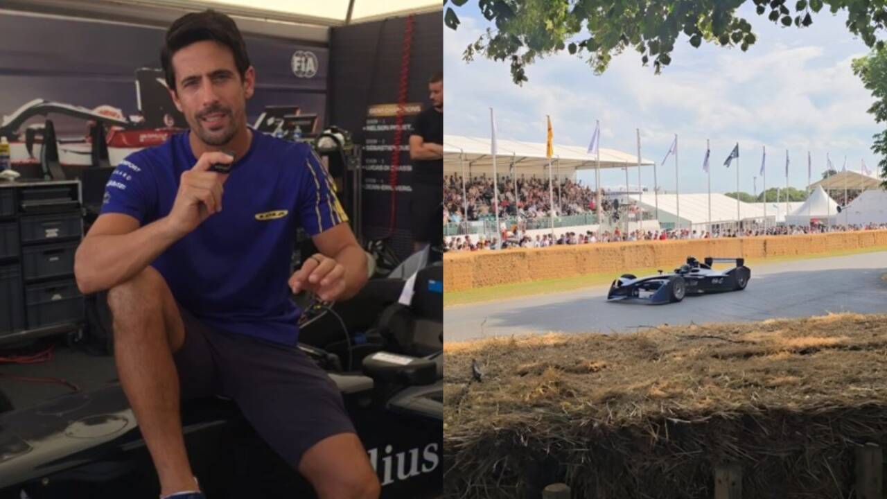 Lucas Di Grassi Drives Formula E GEN1 At Goodwood